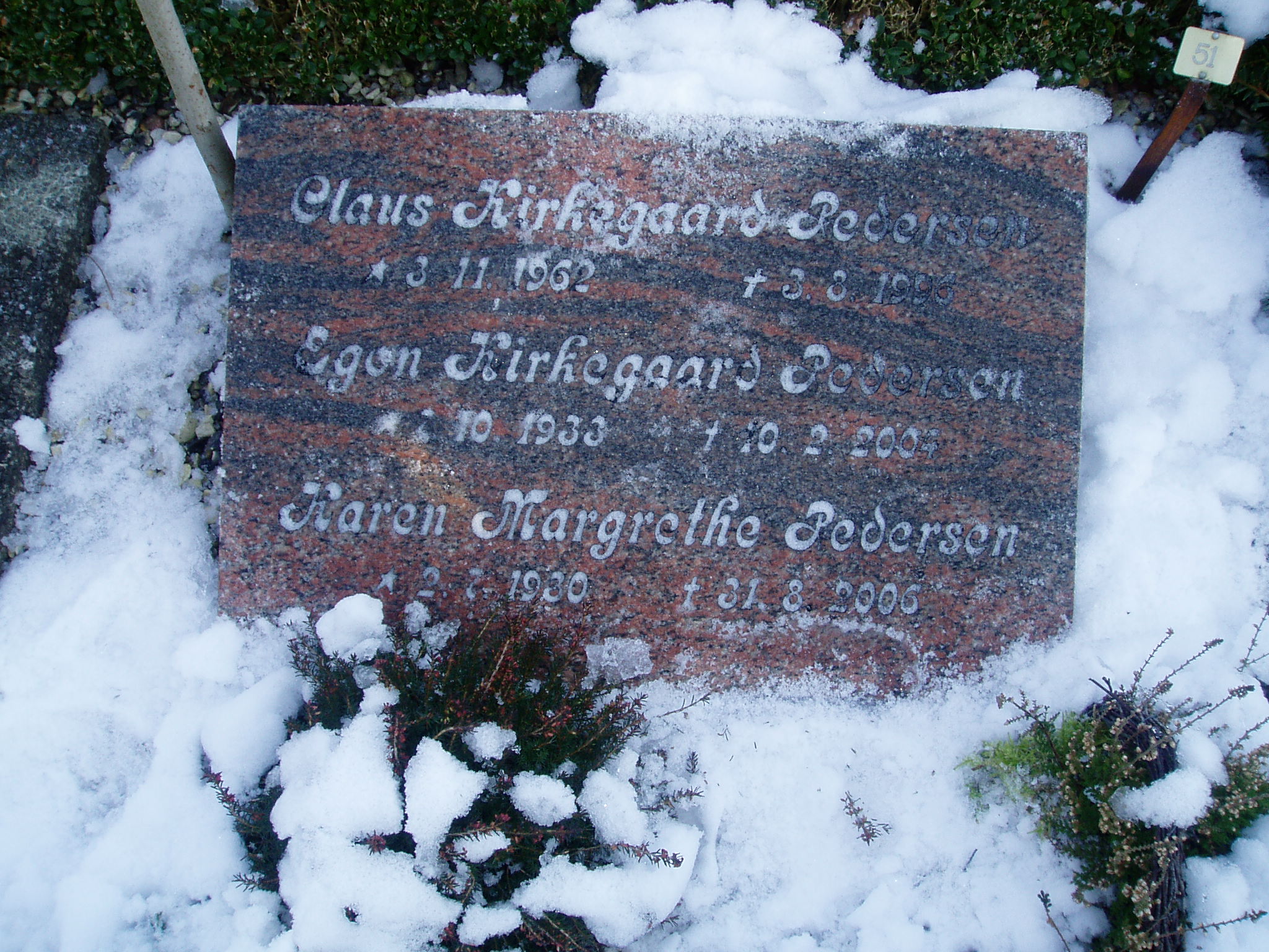 Claus-Karen-Egon Pedersen. Ø. Kerkegård Ikast