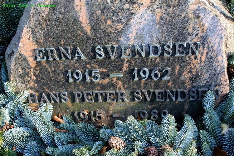 Erna Jensen Kirkegaard. Hårslev Kirkegård