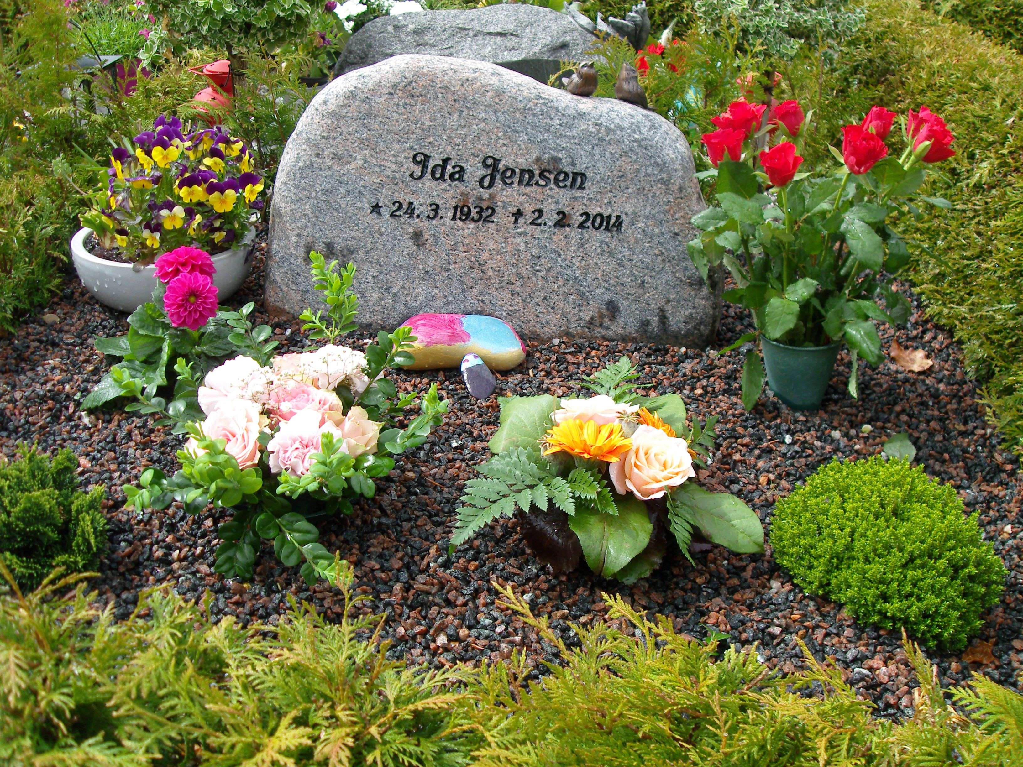 Ida Jensen. Hørup Kirkegård, Kjellerup