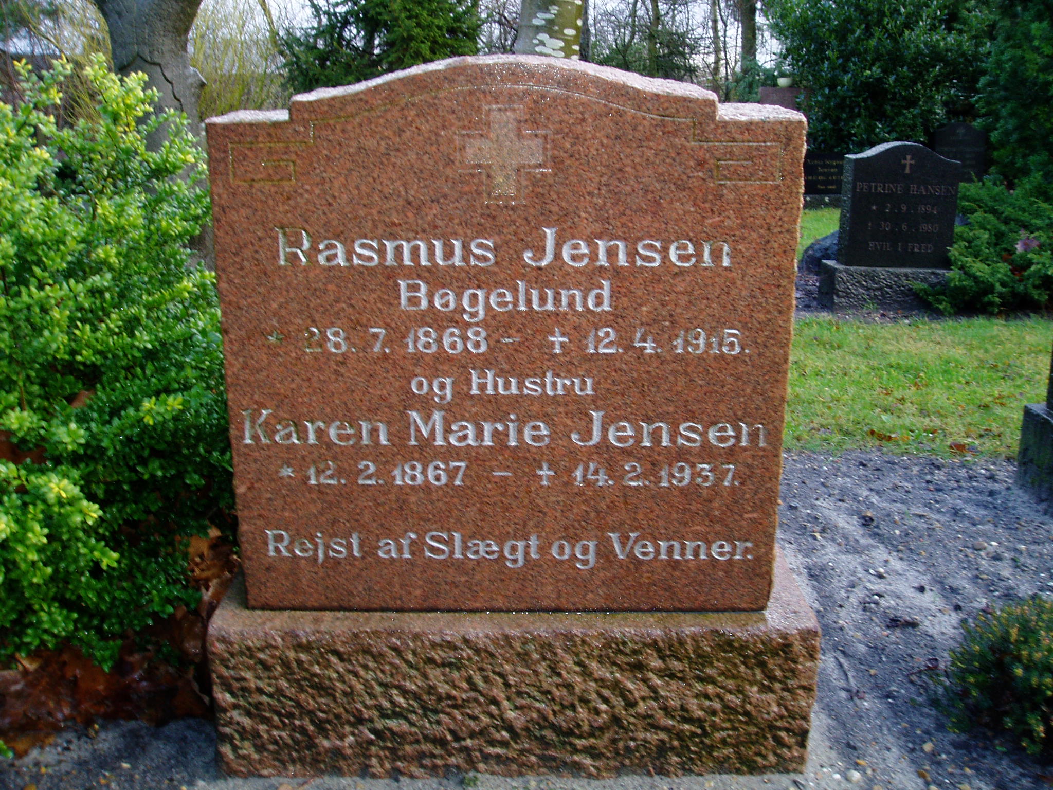 Karen Marie-Rasmus Jensen. Karup Kirkegård