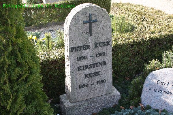 Peder Johanessen Kusk-Inger Kirstine Jensen. Thorning Kirkegård