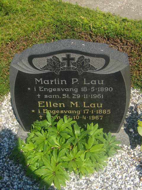 Martin Peder Lau-Ellen Marie Nielsen. Engesvang Kirkegård