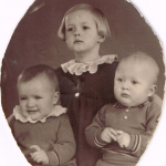 Marie og Ole Due's børn, Erna, Gunvor og Svend